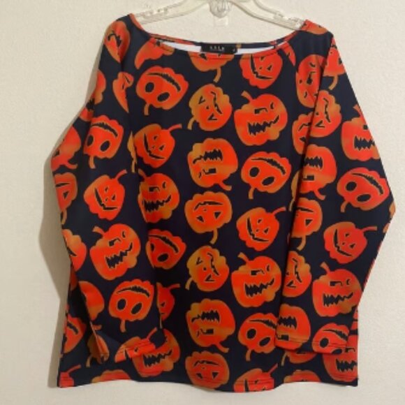 SSLR Collection Jack O Lantern Pumpkin Halloween Shirt Size XL - Picture 1 of 4